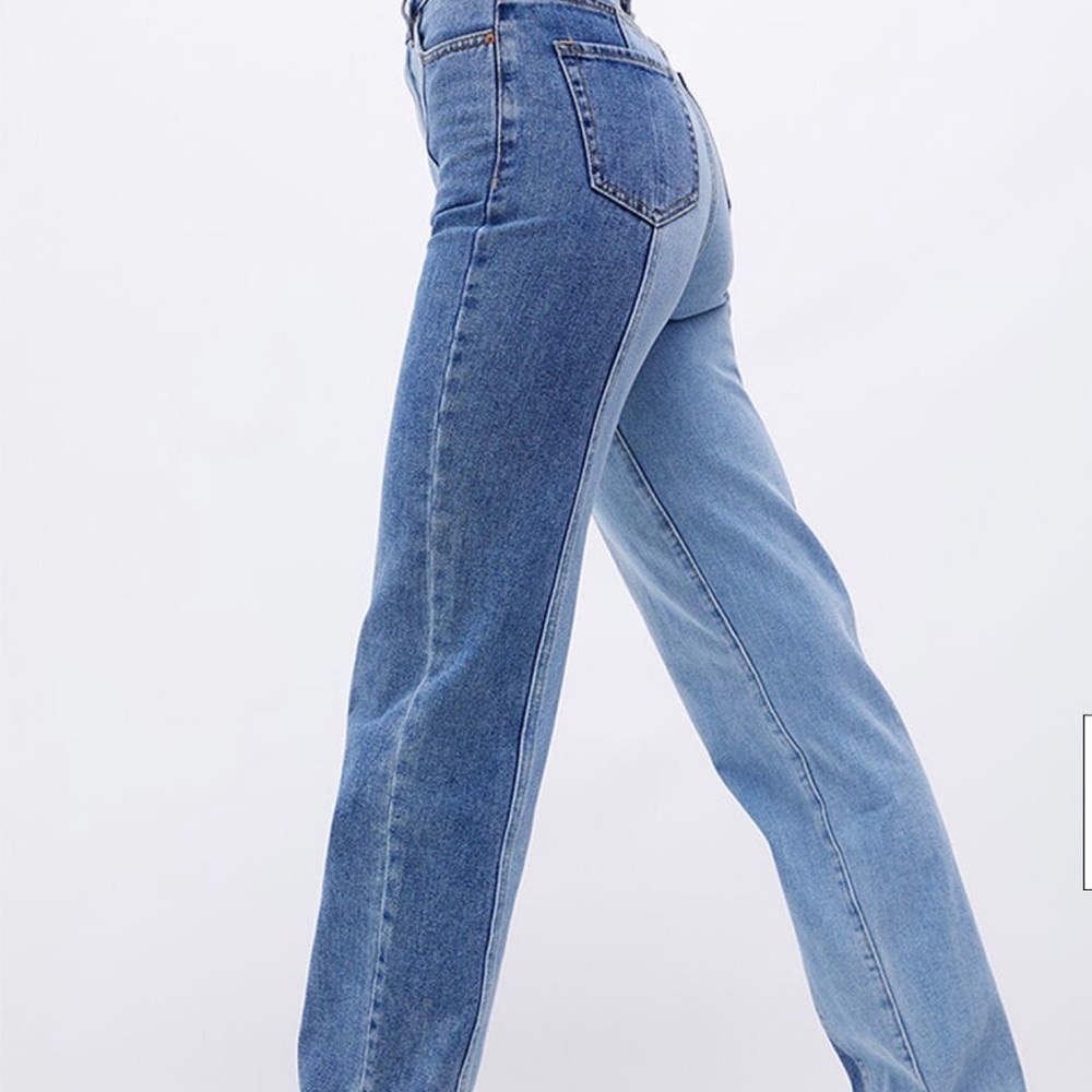Pacsun Eco Two-Tone 90’s Boyfriend Jeans, Y2K - Picture 3 of 7